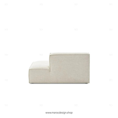 Méridienne Gauche / BOXTER / Confort Élégant et Design Moderne-canapé, fauteil, Pouf, Meridienne, Modilable,-Maroc Design-Noir-Maroc Design