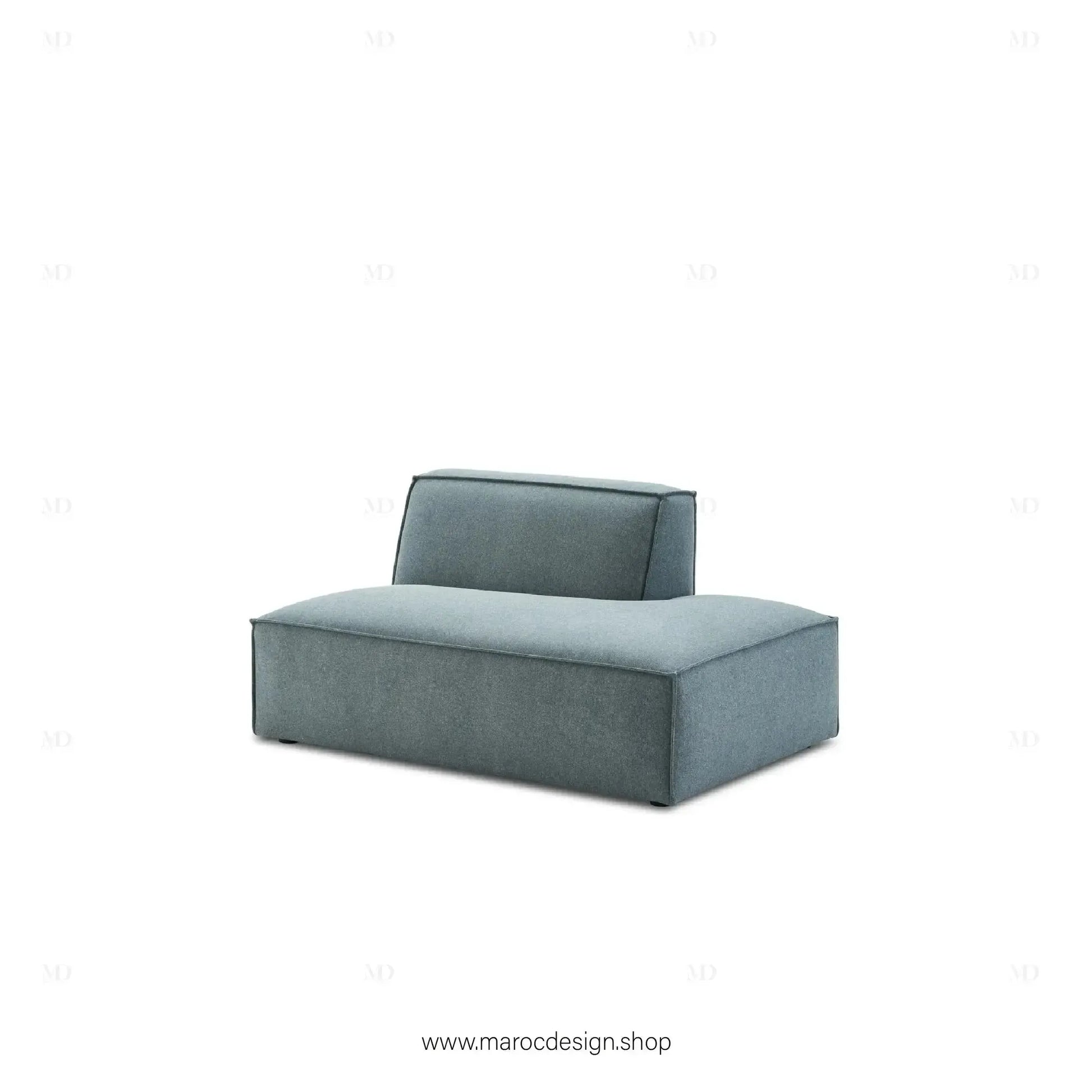 Méridienne Gauche / BOXTER / Confort Élégant et Design Moderne-canapé, fauteil, Pouf, Meridienne, Modilable,-Maroc Design-Noir-Maroc Design