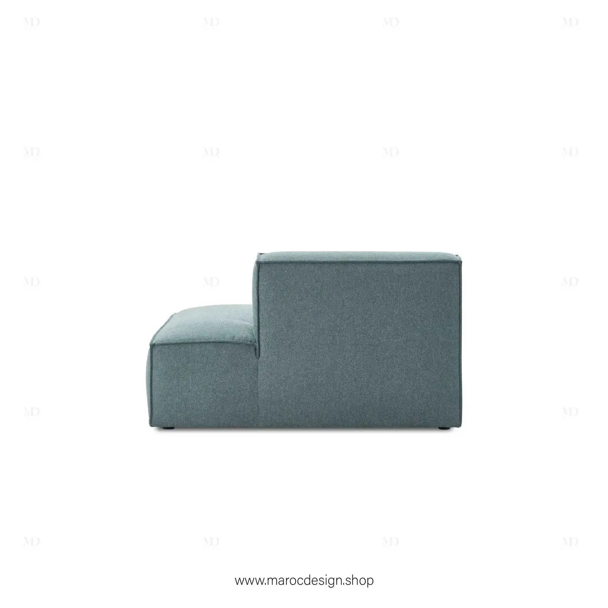 Méridienne Gauche / BOXTER / Confort Élégant et Design Moderne-canapé, fauteil, Pouf, Meridienne, Modilable,-Maroc Design-Noir-Maroc Design