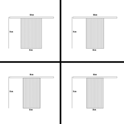 PANDA TABLE À MANGER – Élégance et Modernité pour Votre Intérieur-Maroc Design-80cm-Maroc Design