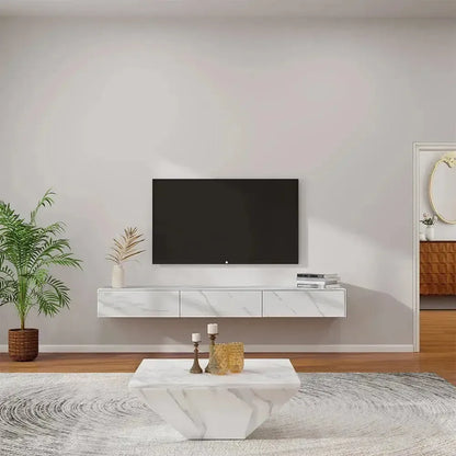 Perfecta - Meuble TV-Maroc Design-Blanc-Maroc Design