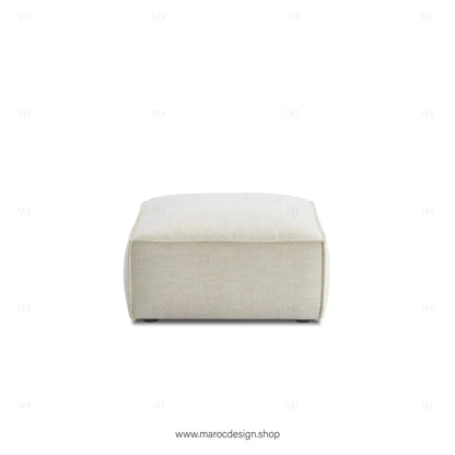 Pouf BOXTER - Élégance Moderne et Polyvalence-canapé, fauteil, pouf, meridienne-Maroc Design-Noir-Maroc Design