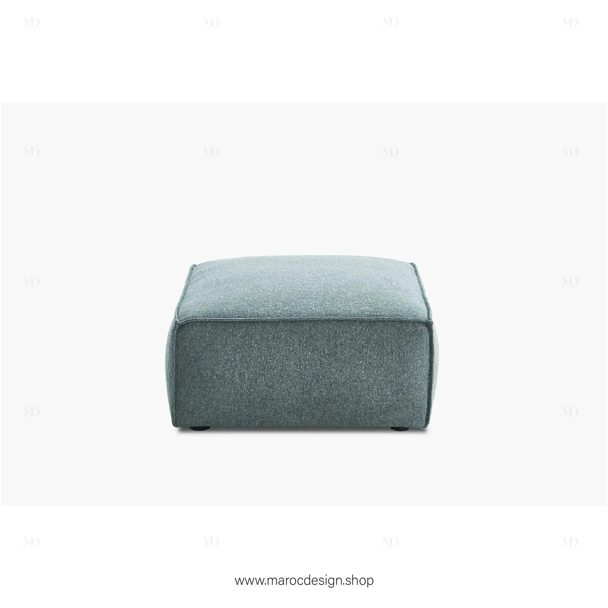 Pouf BOXTER - Élégance Moderne et Polyvalence-canapé, fauteil, pouf, meridienne-Maroc Design-Noir-Maroc Design