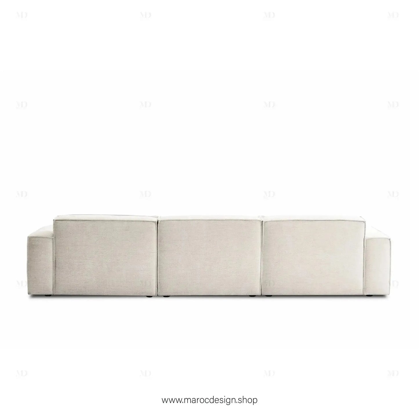 R / Canapé 3 Places BOXTER - Élégance Moderne et Confort Spacieux-canapé, fauteil, cahise-Maroc Design-Velour-Maroc Design