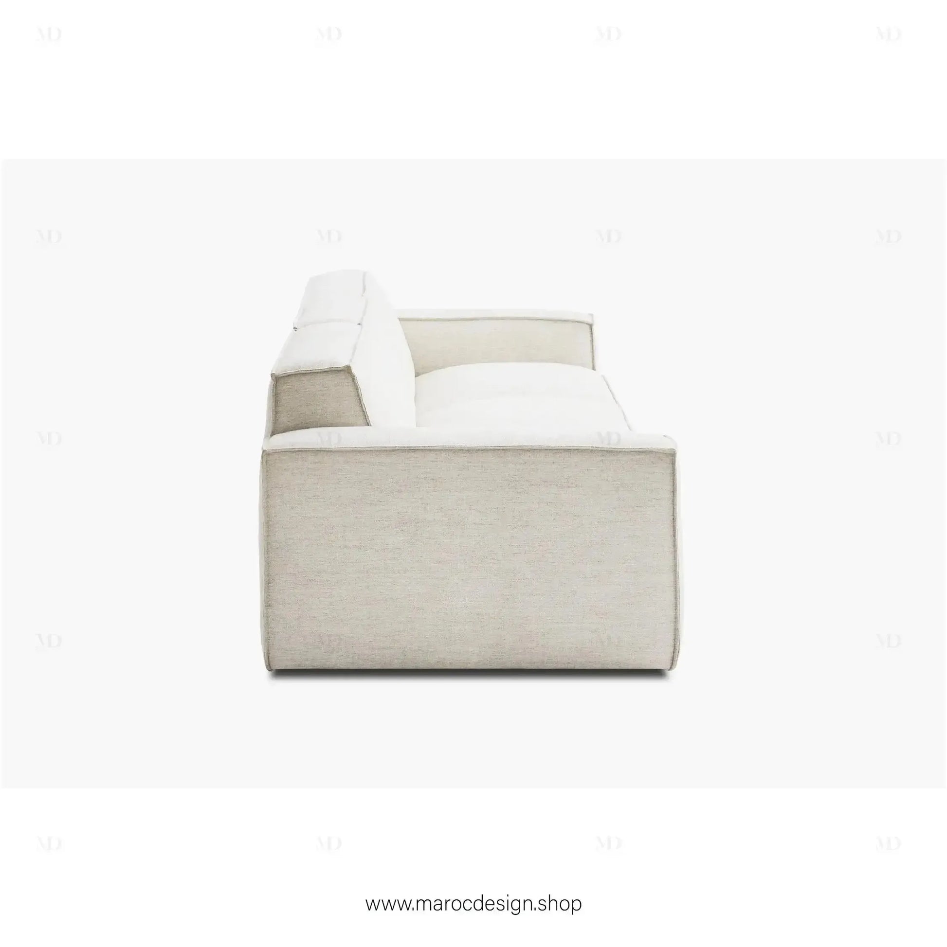 R / Canapé 3 Places BOXTER - Élégance Moderne et Confort Spacieux-canapé, fauteil, cahise-Maroc Design-Velour-Maroc Design
