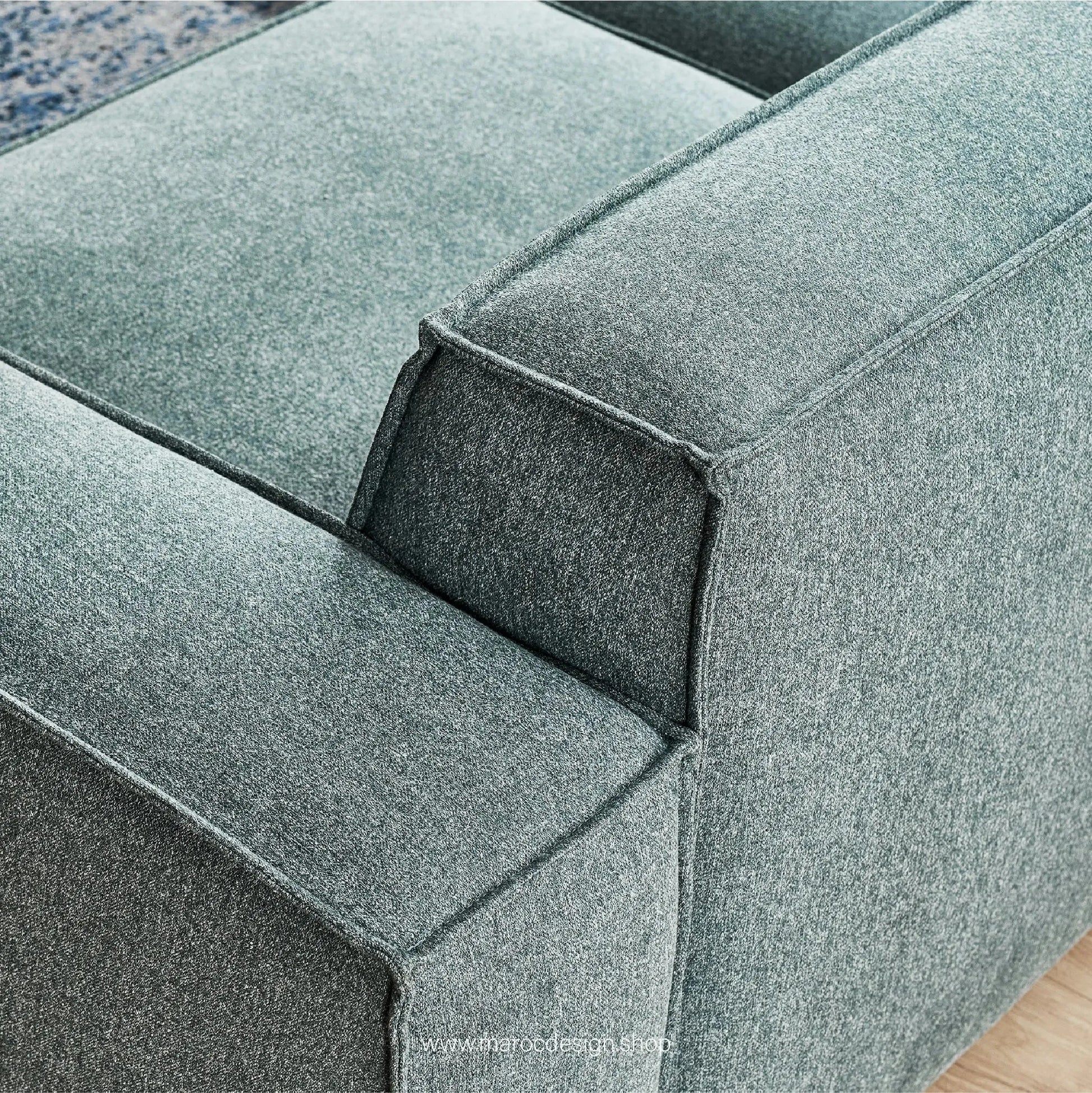 R / Canapé 3 Places BOXTER - Élégance Moderne et Confort Spacieux-canapé, fauteil, cahise-Maroc Design-Velour-Maroc Design