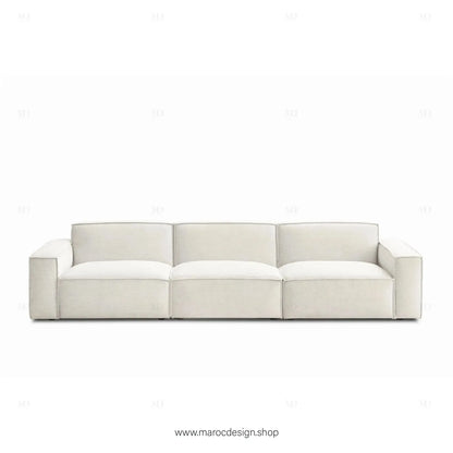 R / Canapé 3 Places BOXTER - Élégance Moderne et Confort Spacieux-canapé, fauteil, cahise-Maroc Design-Velour-Maroc Design