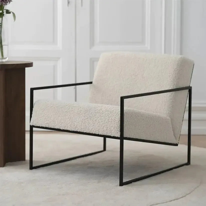 SLIM LINE - Fauteuil et Chaise / minimalisme / scandinave / intemporel / Maroc Design-Maroc Design-Blanc-Maroc Design