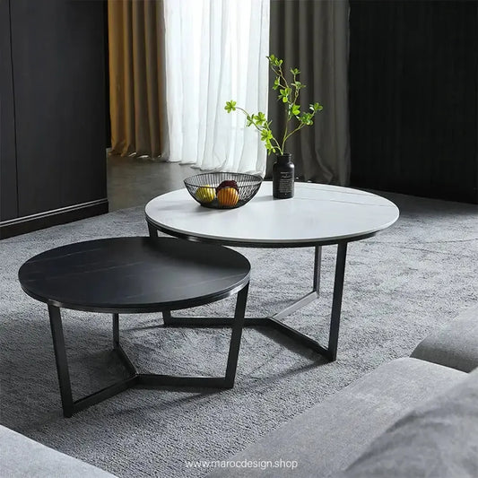 TRANSITION – Tables Basses Gigognes Modernes pour Sublimer Votre Salon / Maroc Design-Maroc Design-Noir-Noir-Maroc Design