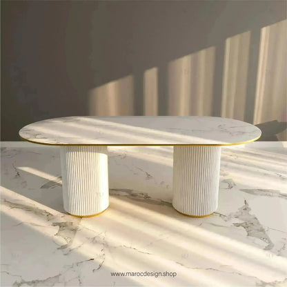 Table à Manger ANGEL 8 Places / Élégance Moderne / Collection PRESTIGIA-Table à Manger-Maroc Design-Maroc Design