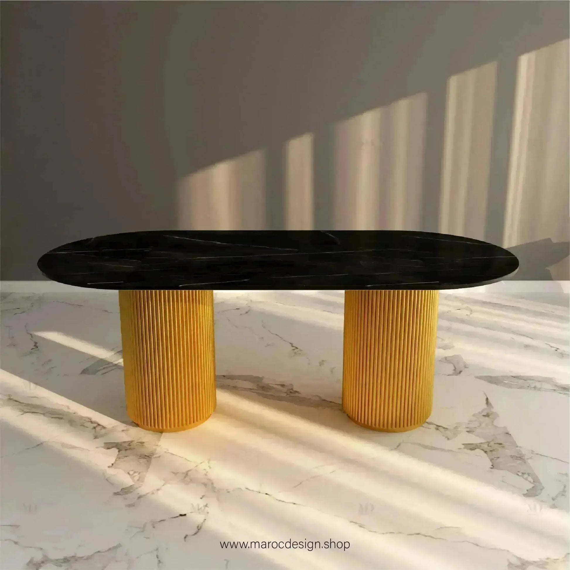 Table à Manger ANGELO 6 Places / Élégance Moderne / Collection PRESTIGIA-Table à Manger-Maroc Design-Maroc Design