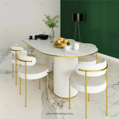 Table à Manger ANGELO 6 Places / Élégance Moderne / Collection PRESTIGIA-Table à Manger-Maroc Design-Maroc Design