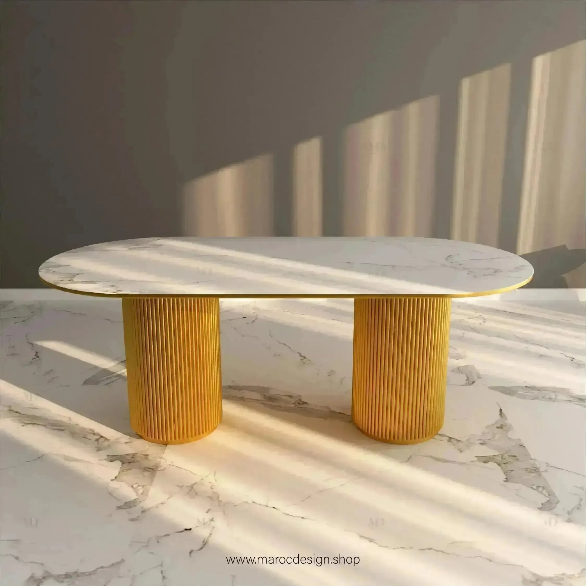Table à Manger ANGELO 6 Places / Élégance Moderne / Collection PRESTIGIA-Table à Manger-Maroc Design-Maroc Design