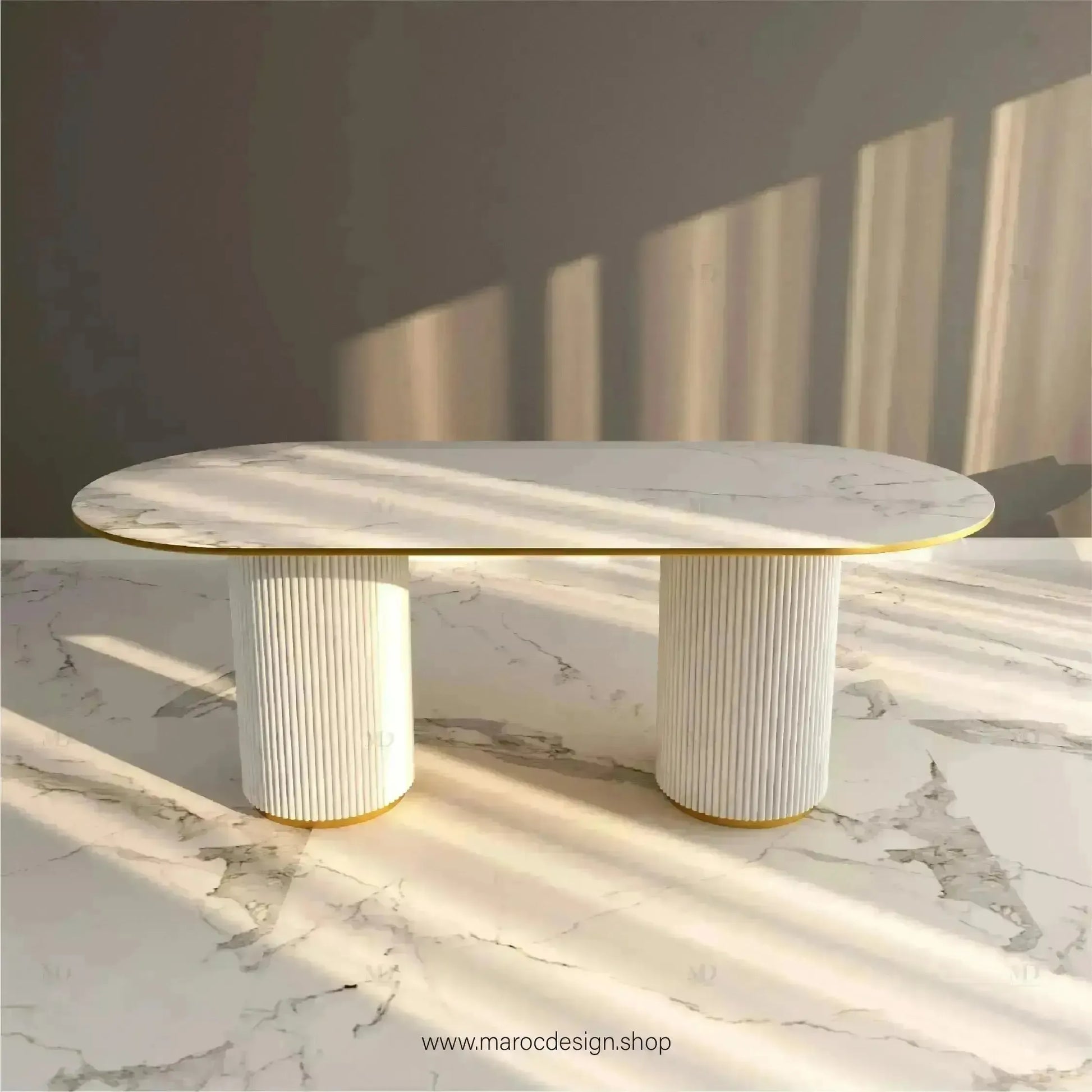 Table à Manger CARTIER 6 Places / Élégance Moderne / Collection PRESTIGIA-Table à Manger-Maroc Design-Maroc Design