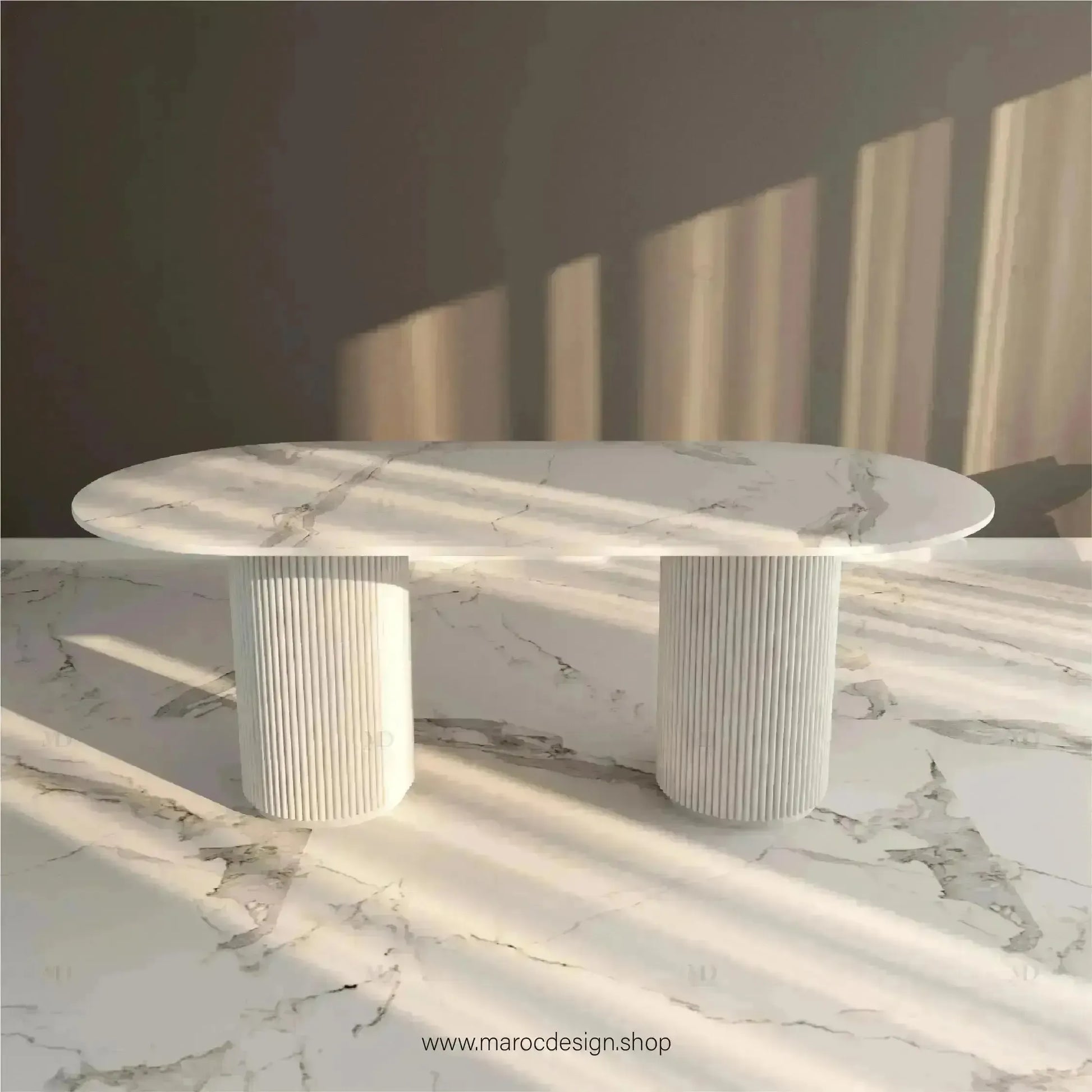 Table à Manger CARTIER 6 Places / Élégance Moderne / Collection PRESTIGIA-Table à Manger-Maroc Design-Maroc Design