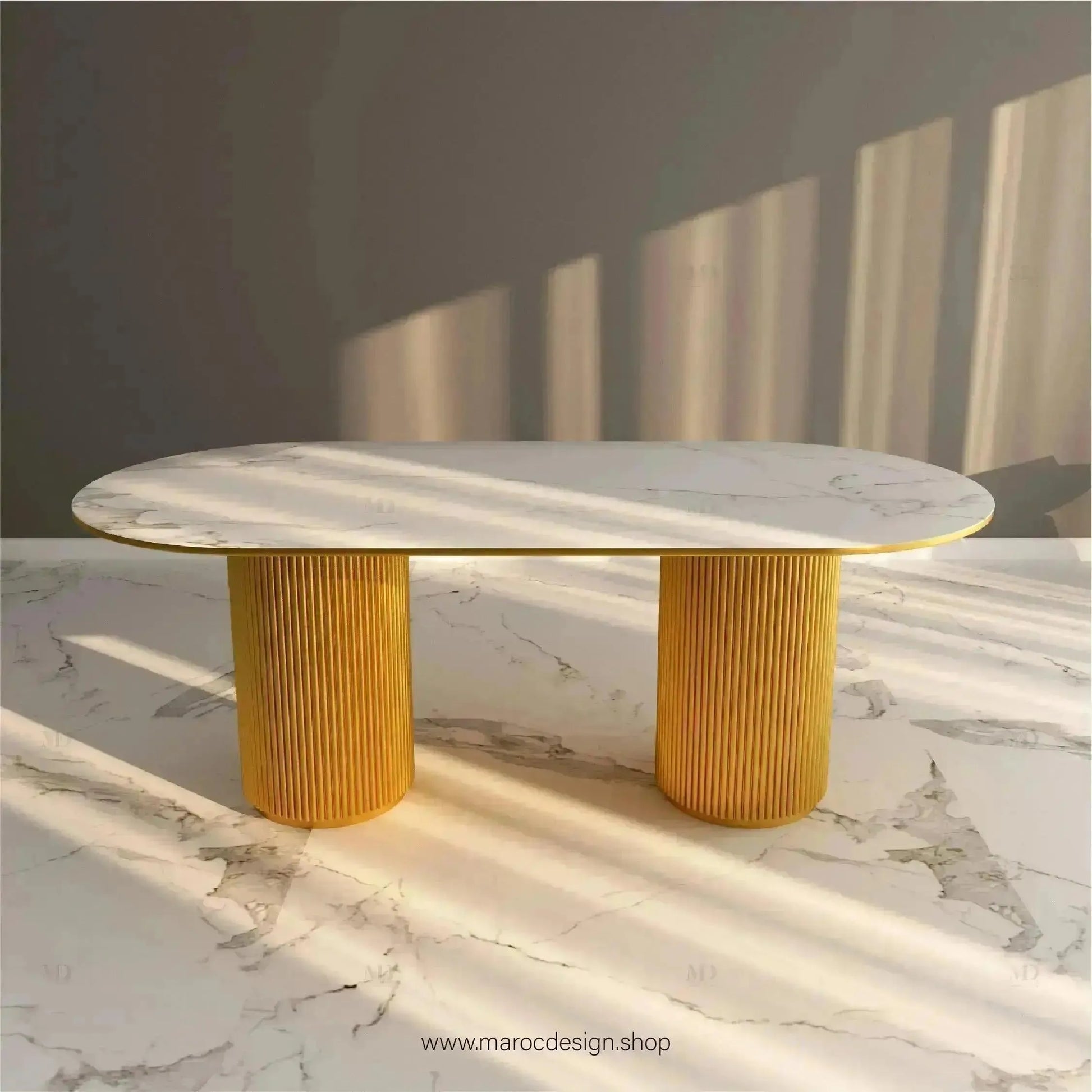 Table à Manger DIABLO 6 Places / Élégance Moderne / Collection PRESTIGIA-Table à Manger-Maroc Design-Maroc Design