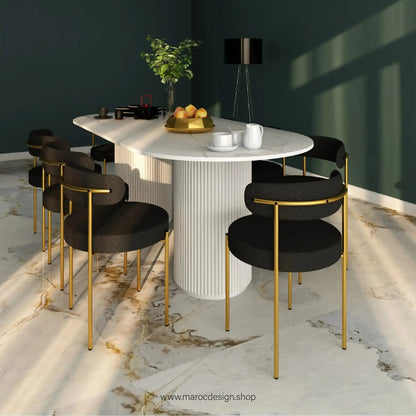 Table à Manger IBIZA 8 Places / Élégance Moderne / Collection PRESTIGIA-Table à Manger-Maroc Design-Maroc Design