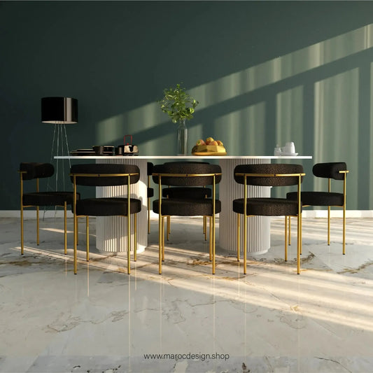 Table à Manger IBIZA 8 Places / Élégance Moderne / Collection PRESTIGIA-Table à Manger-Maroc Design-Maroc Design