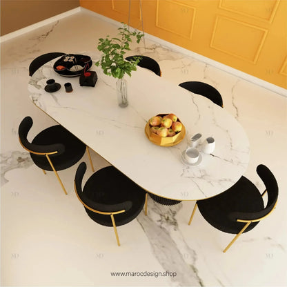 Table à Manger LV 6 Places / Élégance Moderne / Collection PRESTIGIA-Table à Manger-Maroc Design-Maroc Design