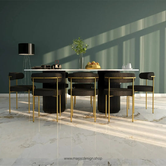 Table à Manger NEVADA 8 Places / Élégance Moderne / Collection PRESTIGIA-Table à Manger-Maroc Design-Maroc Design