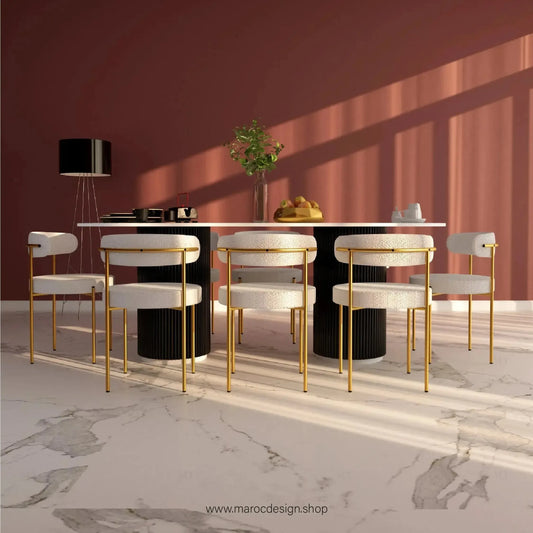 Table à Manger SAPHIR 8 Places / Élégance Moderne / Collection PRESTIGIA-Table à Manger-Maroc Design-Maroc Design