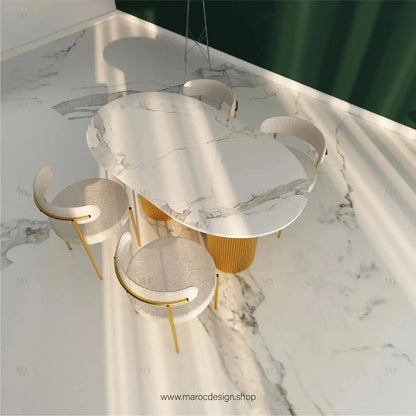 Table à Manger VOGUE 4 Places / Élégance Moderne / Collection PRESTIGIA-Table à Manger-Maroc Design-Maroc Design