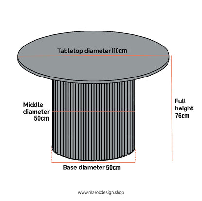 ALMA Table à Manger – Élégance Moderne pour Votre Salon ou Cuisine By Maroc Design