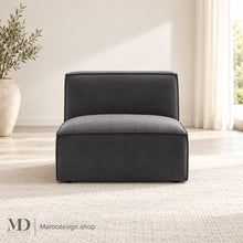 Canapé Module BOXTER sans Accoudoir — Modulable, Velours & Bouclette, 4 Coloris | Maroc Design