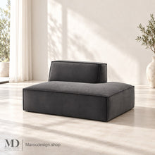 Canapé Module Méridienne BOXTER Gauche — Modulable, Velours & Bouclette, 4 Coloris | Maroc Design