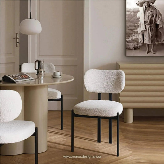 Chaise CASTRO metal minimaliste - Maroc Design