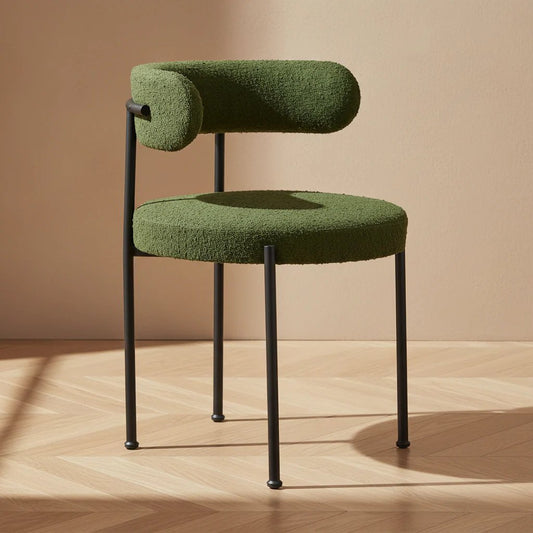 Chaise ALDO en tissu bouclé — Maroc Design