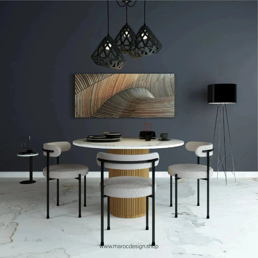 Set table CREMA Pilar creme - Maroc Design