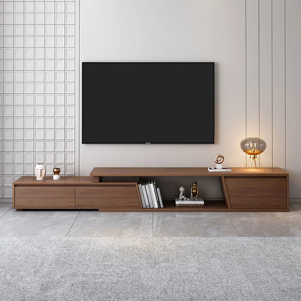 Meuble TV FERO noyer extensible – salon design, Maroc Design Casablanca