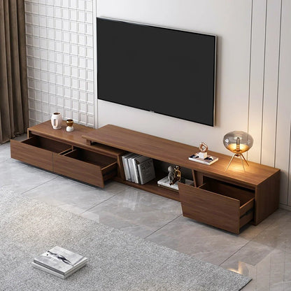 Meuble TV FERO noyer, lignes épurées – Maroc Design