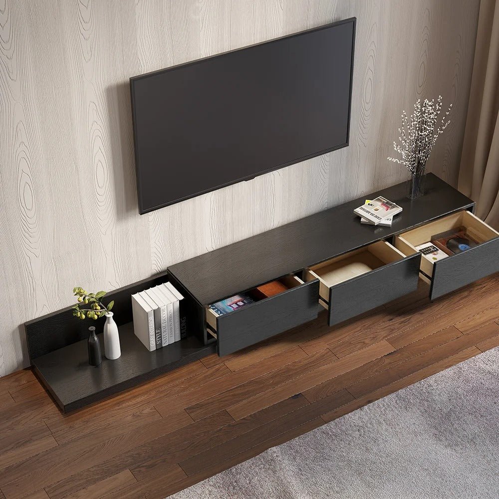 Meuble TV KAYLA blanc module gigogne extensible – Maroc Design