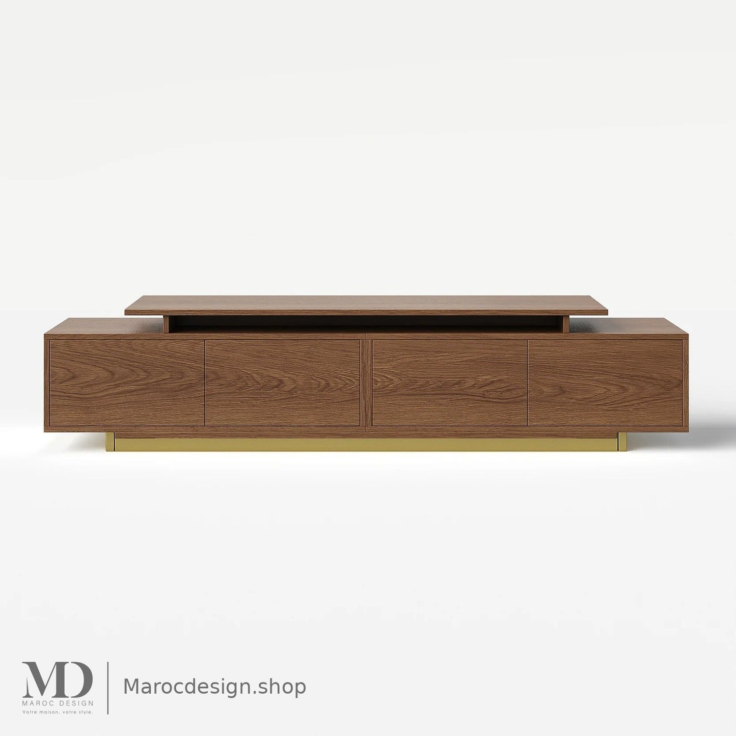 Meuble TV LINEA chêne, salon moderne – Maroc Design