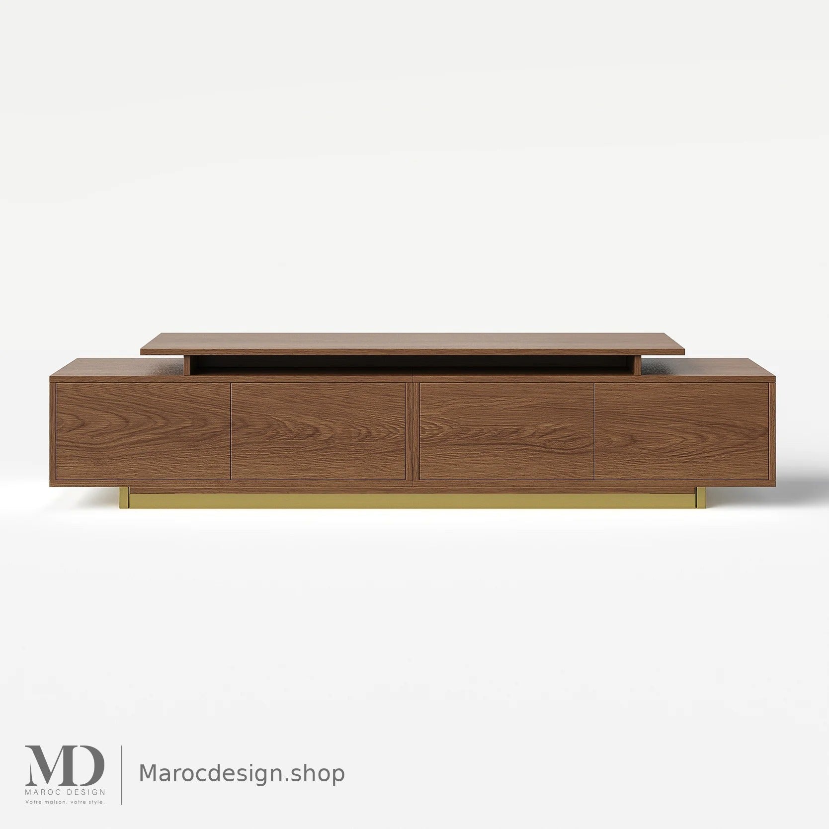 Meuble TV LINEA chêne, salon moderne – Maroc Design