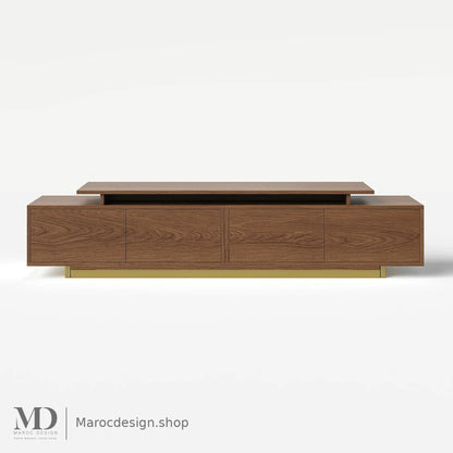 Meuble TV LINEA chêne, salon moderne – Maroc Design