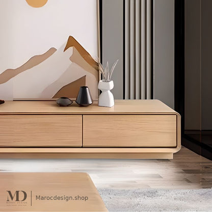 Ensemble meuble TV et table basse NORDI chêne – salon, Maroc Design Casablanca