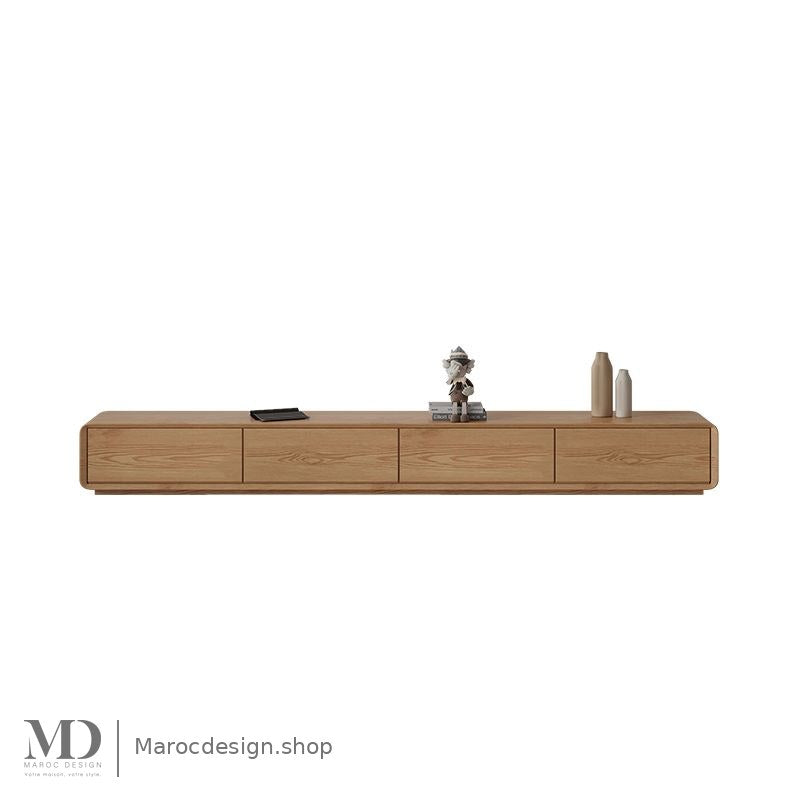 Ensemble NORDI chêne, table basse coordonnée – Maroc Design