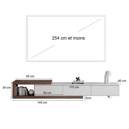 Plan des dimensions du meuble TV NOVA – Maroc Design