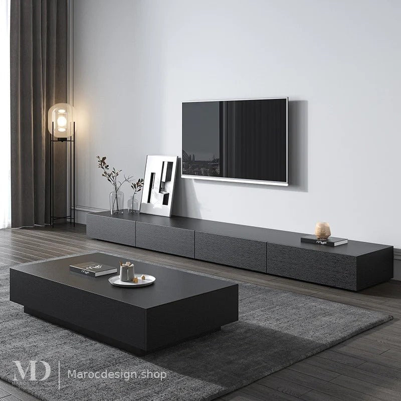 Ensemble TV ORA, meuble TV et table basse assortis – salon, Maroc Design Casablanca