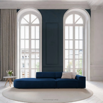 JODIE -3- places_Bleu Royal Canapé-modulaire Salon Séjour