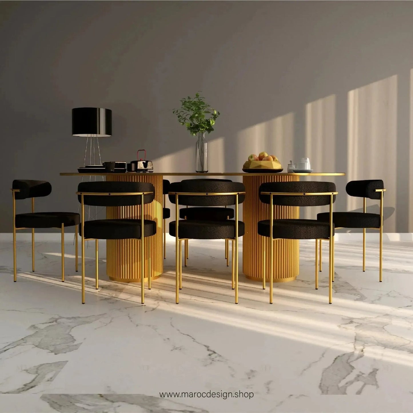 Table a manger SHINE 8 places PRESTIGIA - Maroc Design
