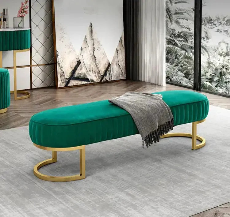 ELLY Banc, Découvrez le Confort et l’Élégance avec le de Maroc Design-Banc, Tabouret, Chambre, Réception-Maroc Design-Vert-Maroc Design