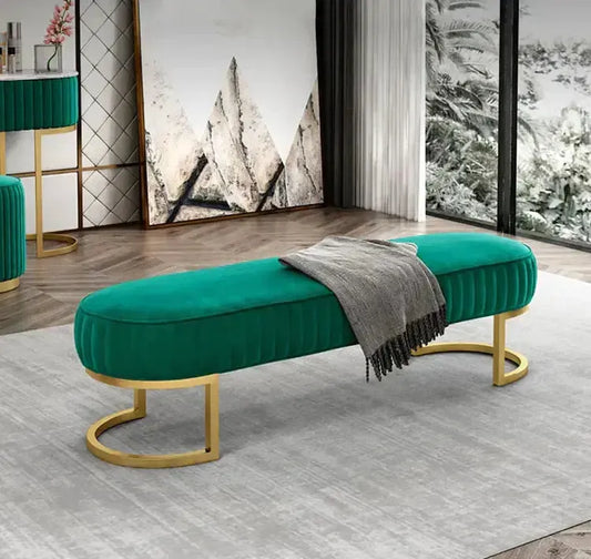 ELLY Banc, Découvrez le Confort et l’Élégance avec le de Maroc Design-Banc, Tabouret, Chambre, Réception-Maroc Design-Vert-Maroc Design