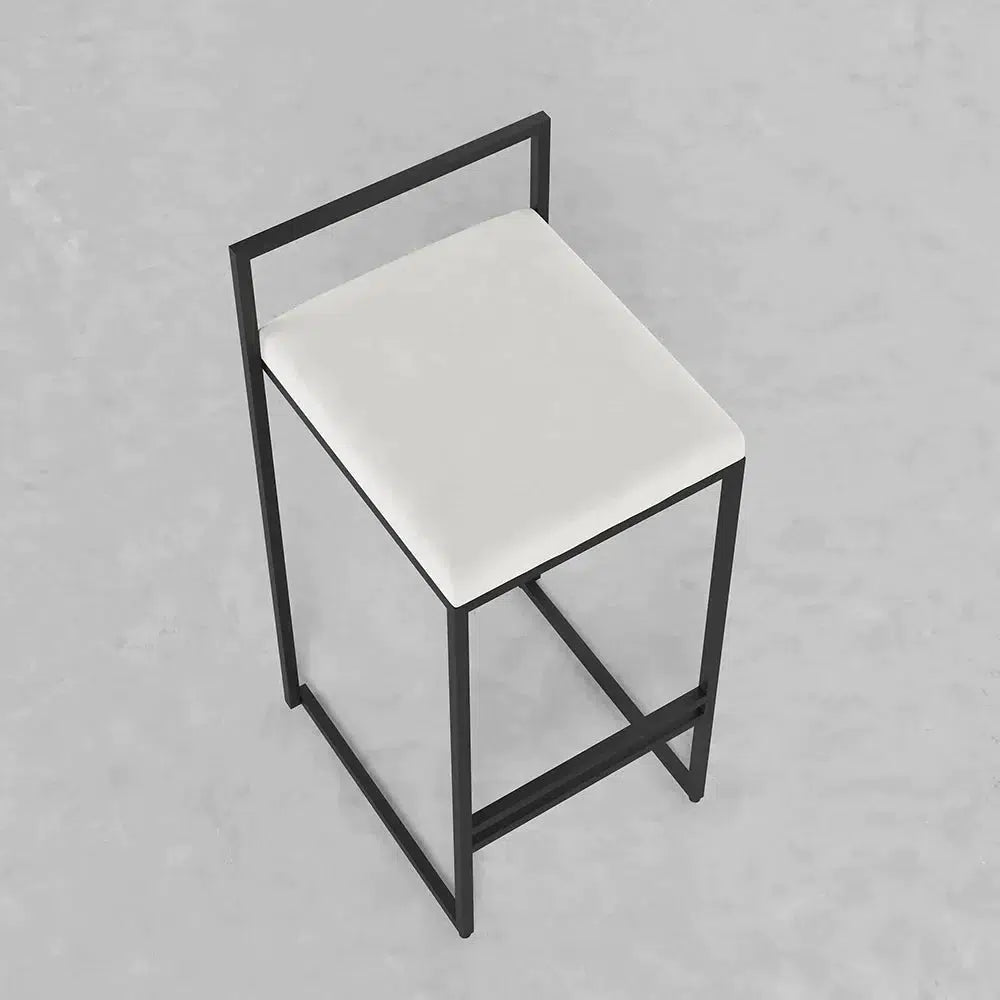 Girona - Tabouret de bar moderne en velours